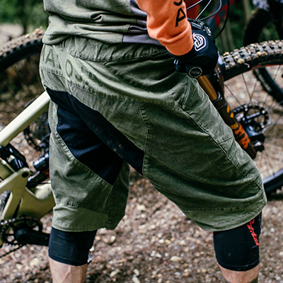 Bike shorts in use